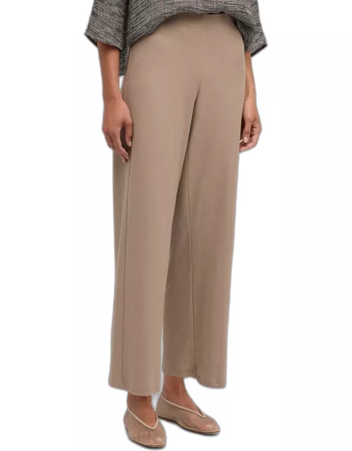 Cropped Washable Stretch Crepe Pant