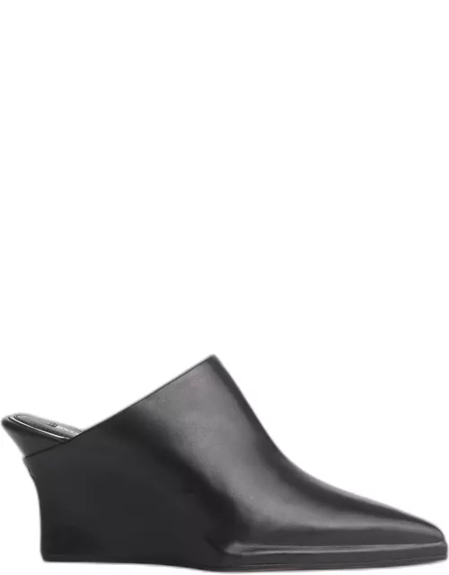 Eclipse Leather Wedge Mule