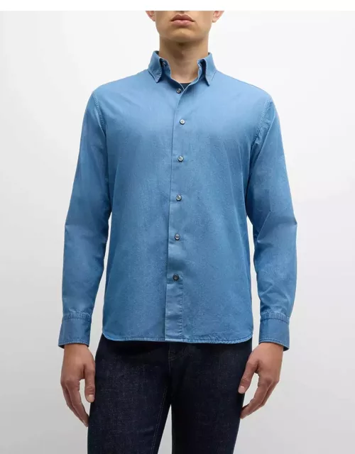 Men's Chambray Button-Down Shirt