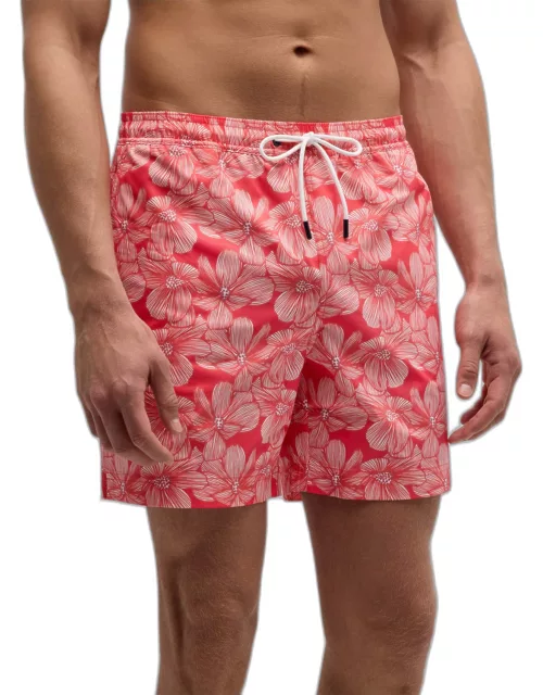 Men's Tropicale Hibiscus-Print Swim Short