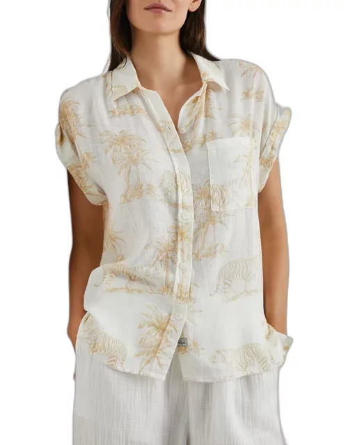 Whitney Wild Bengals Button-Front Shirt