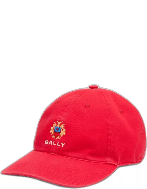 Men's Embroidered Logo Crest Baseball Cap