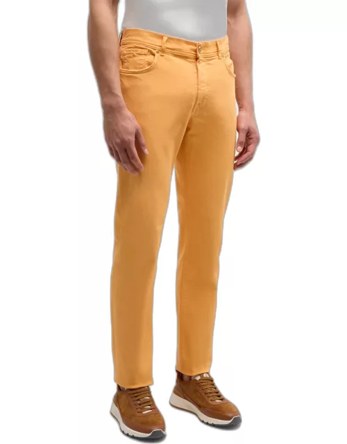Men's Cotton-Silk Vintage Dyed Denim Pant