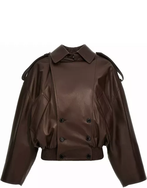 Loewe Double-breasted Leather Jacket