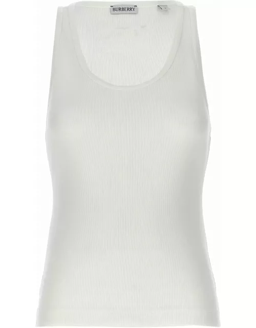 Burberry Logo Embroidery Tank Top