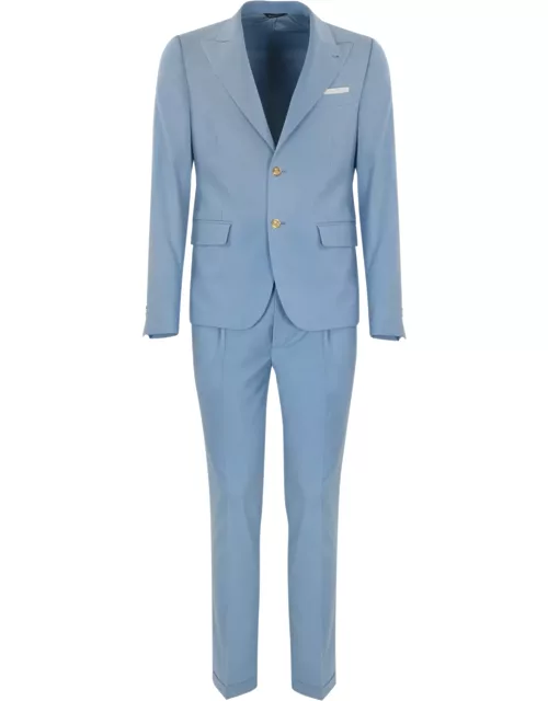 Daniele Alessandrini Light Blue Single-breasted Suit
