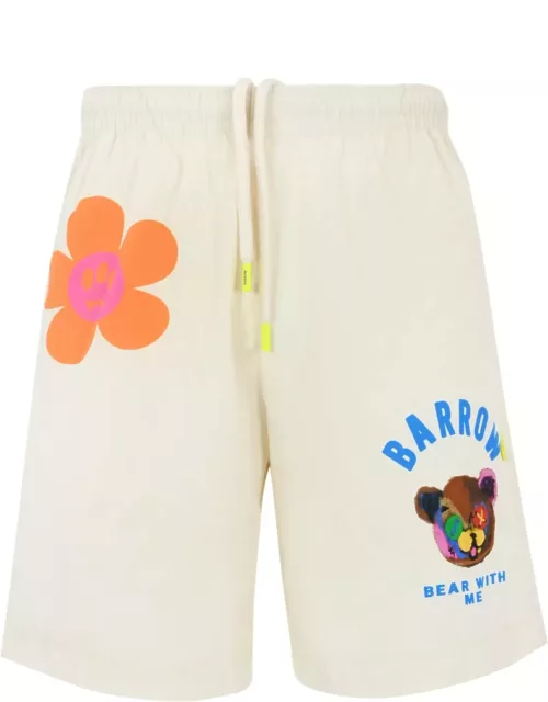 Barrow Cotton Shorts With Teddy Print