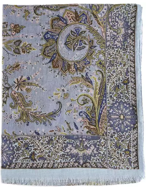 Etro Paisley Scarf In Cashmere Blend