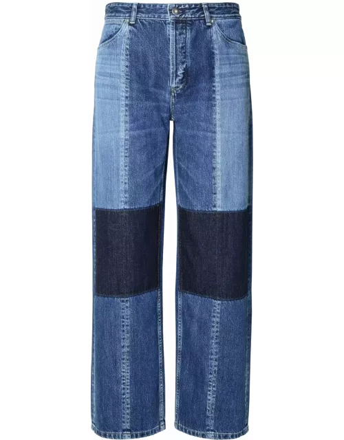 Jil Sander Blue Cotton Jean
