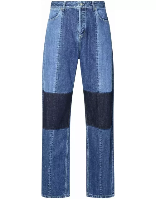 Jil Sander Blue Cotton Jean