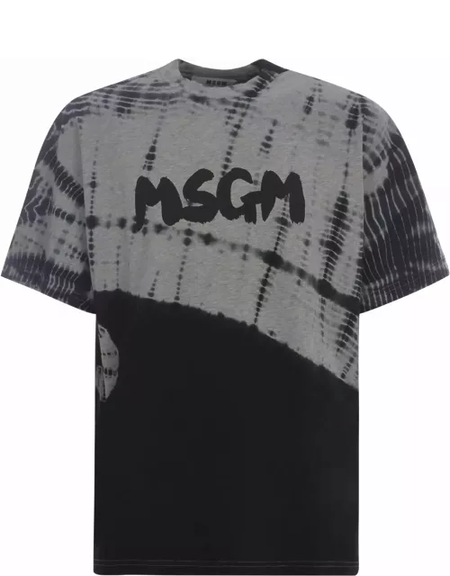 T-shirt Msgm tie & Dye Made Of Cotton