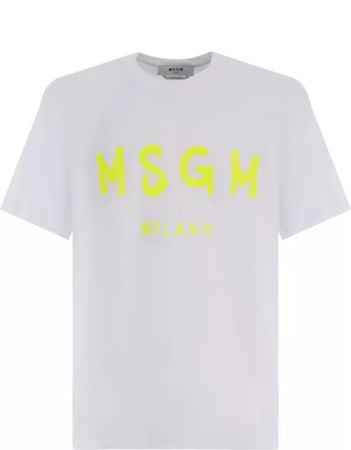 T-shirt Msgm Realizzata In Cotone Disponibile Store Pompei