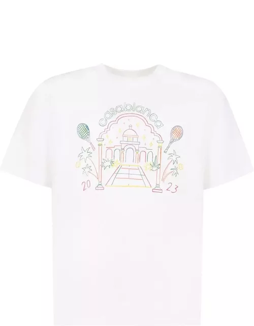 Casablanca Rainbow Crayon Temple Screen Printed T-shirt