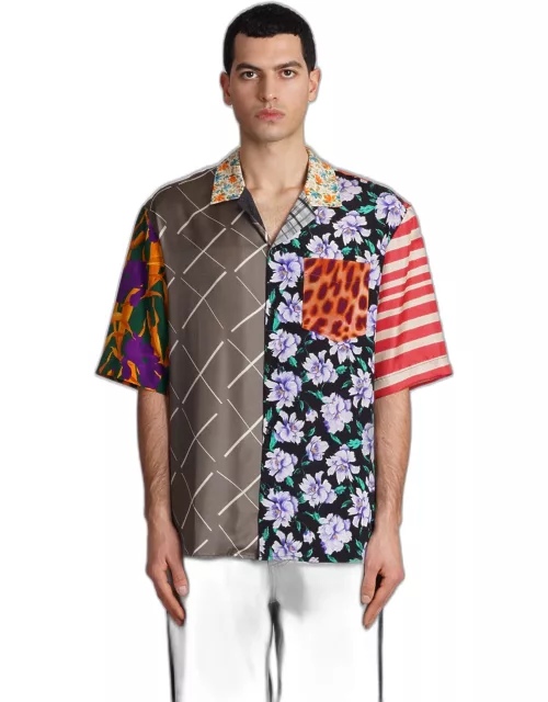 Marine Serre Shirt In Multicolor Silk