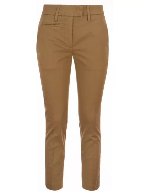 Dondup Perfect - Slim-fit Cotton Gabardine Trouser