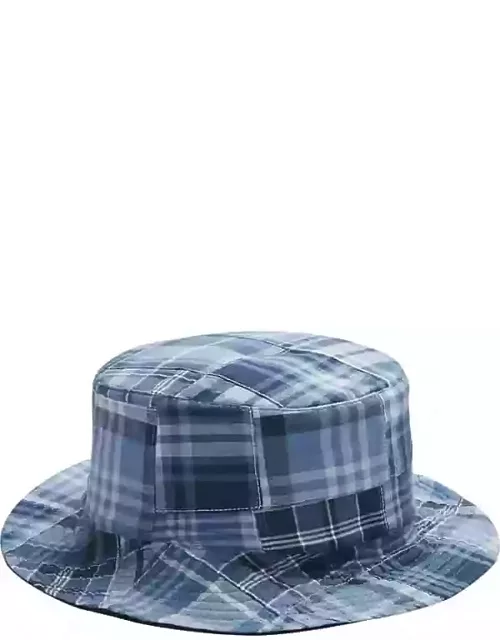 Biltmore Men's Madras Reversible Bucket Hat Navy