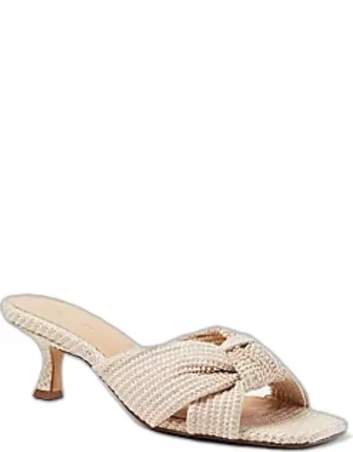 Ann Taylor Knotted Straw Sandal