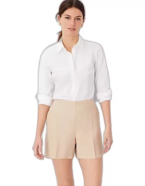 Ann Taylor Side Zip Shorts in Texture