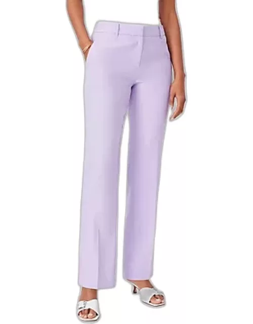 Ann Taylor The Mid Rise Sophia Straight Pant in Linen Twil