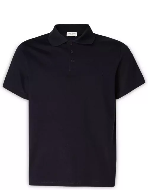 Saint Laurent Polo Shirt With Embroidered Logo