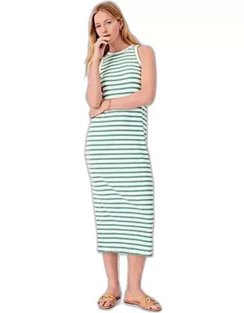 Ann Taylor AT Weekend Striped Midi Shift Dres