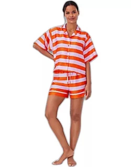 Ann Taylor Striped Pajama Short Set
