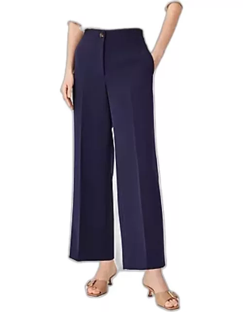 Ann Taylor The Wide Leg Ankle Pant in Crepe