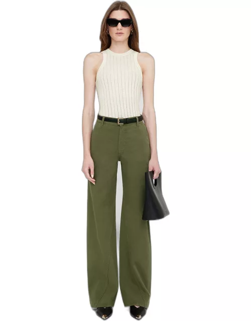 ANINE BING Briley Pant in Army Green