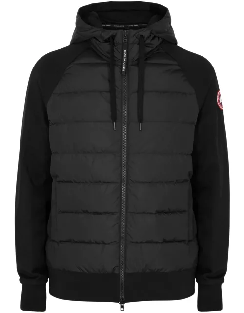 Canada Goose Hybridge Quilted Shell and Cotton Sweatshirt - Black