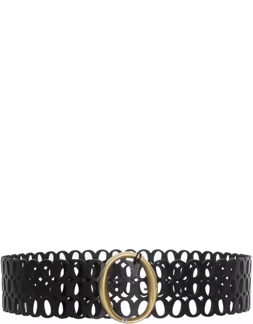 Orciani Perforated Leather Belt