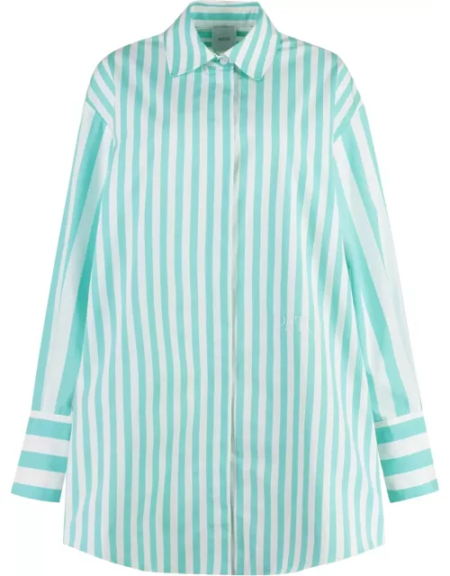 Patou Striped Cotton Shirtdres