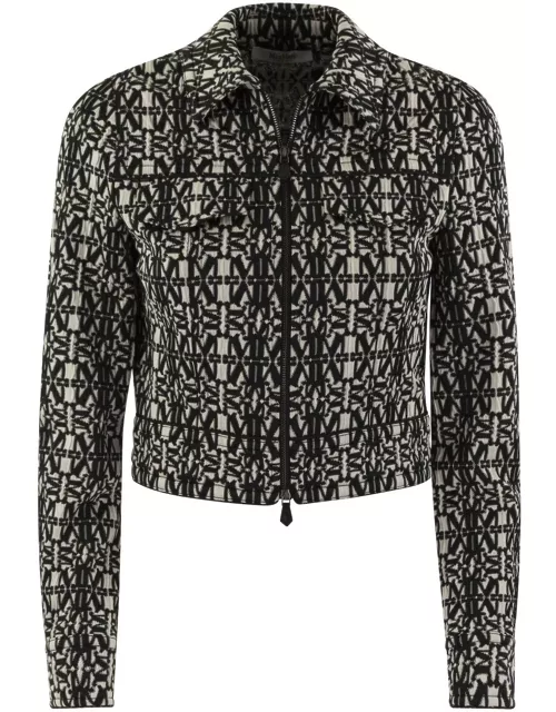 Max Mara All-over Patterned Zip-up Jacket
