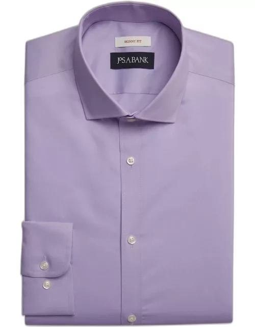 JoS. A. Bank Men's Skinny Fit Dress Shirt, Light Purple, 16 1/2 34
