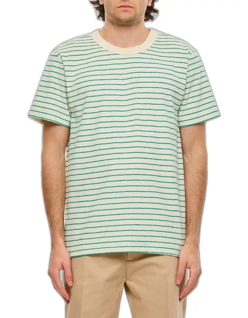 Howlin Stripes Cotton T-shirt Green