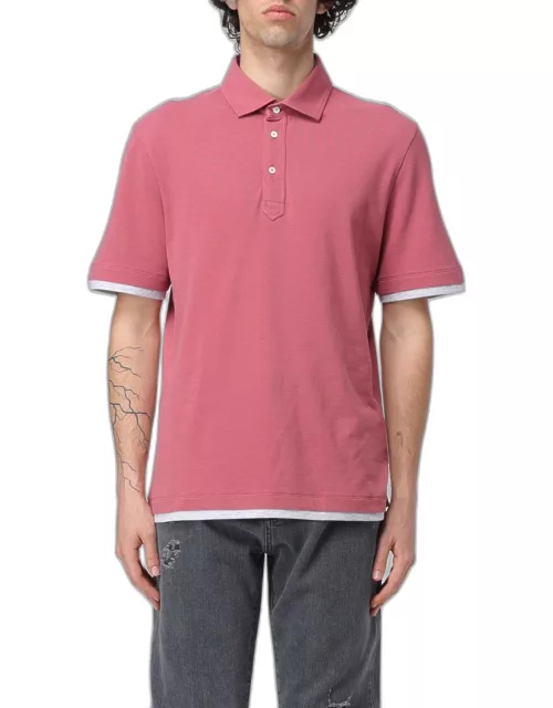 Polo Shirt BRUNELLO CUCINELLI Men colour Raspberry