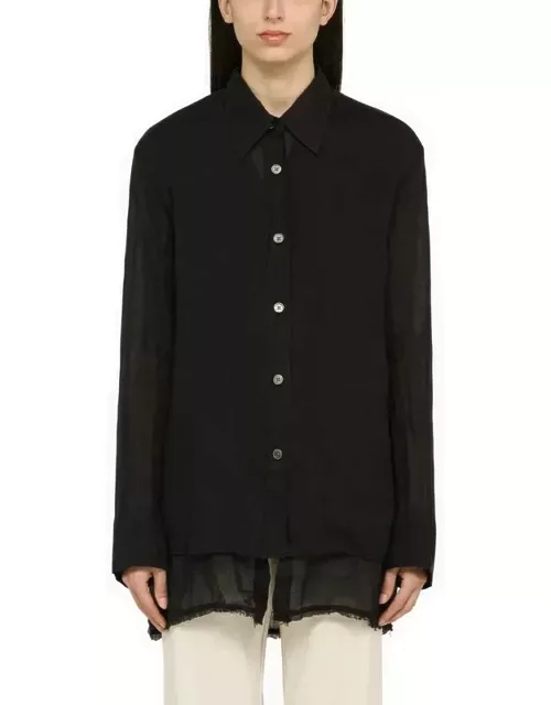 Black ramiè shirt