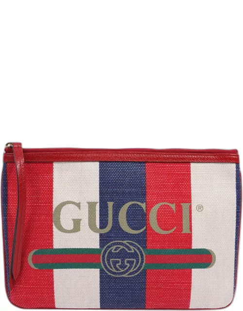 Gucci Clutch Red / White / Blue Canva