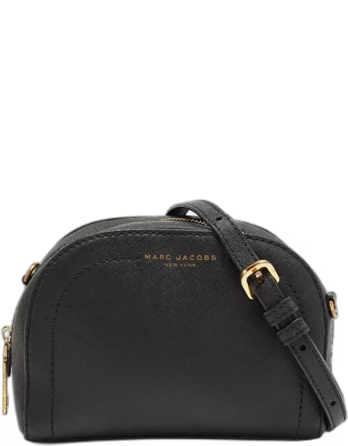 Marc Jacobs Black Leather Playback Dome Crossbody Bag