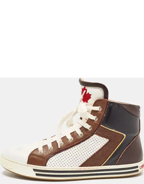 Dsquared2 Multicolor Leather High Top Sneaker