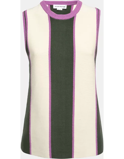Victoria Beckham Multicolor Knit Sleeveless Tank Top