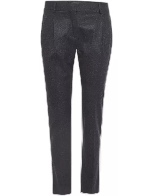 Valentino Charcoal Grey Wool Trousers