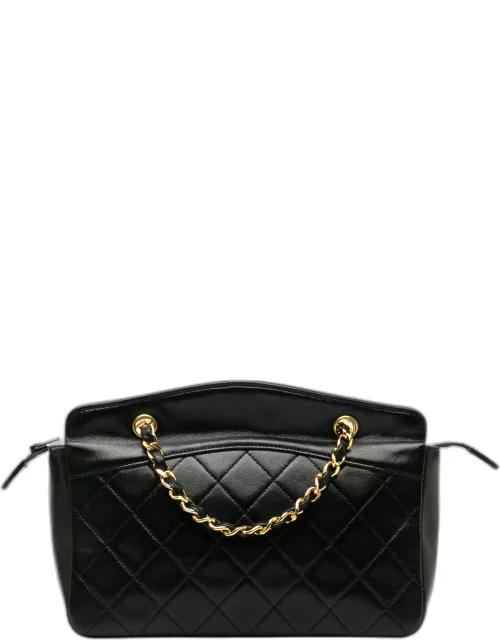 Chanel Black Quilted Lambskin Chain Shoulder Bag
