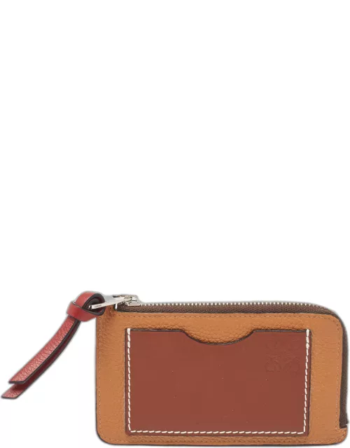Loewe Brown Leather Coin Card Holder