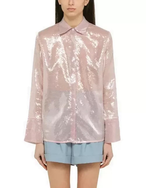 Light pink shirt with sequin