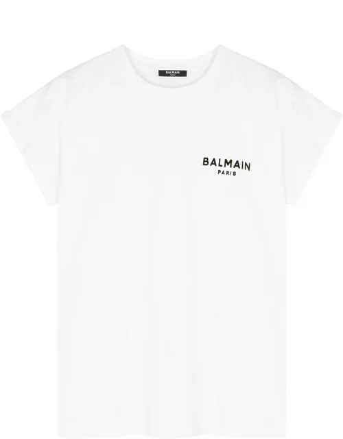 Balmain Logo Cotton T-shirt - White And Black - M (UK 12 / M)
