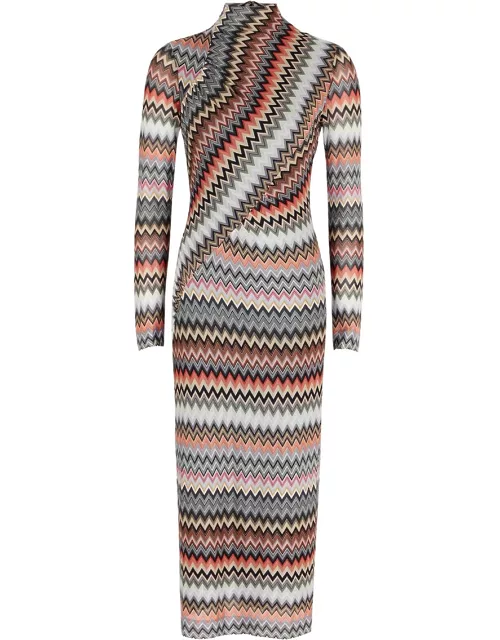 Missoni Zig-zag Cotton-blend Midi Dress - Multicoloured - 40 (UK8 / S)