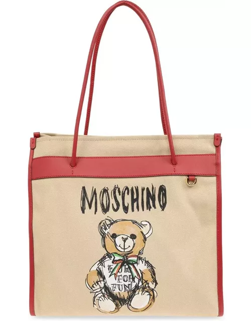 Moschino Teddy Bear Printed Top Handle Bag