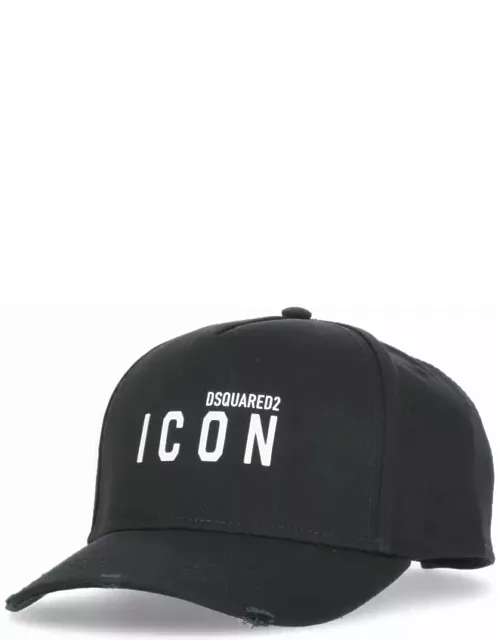 Dsquared2 Icon Hat In Black Jersey