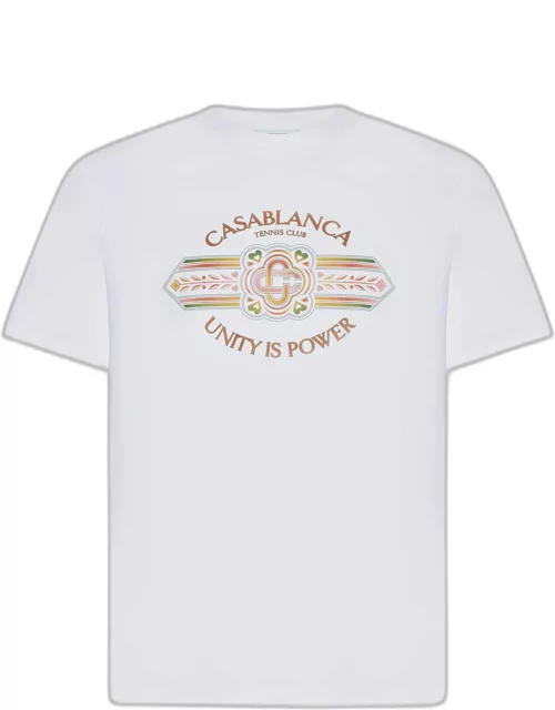 Casablanca Unity Is Power Cotton T-shirt