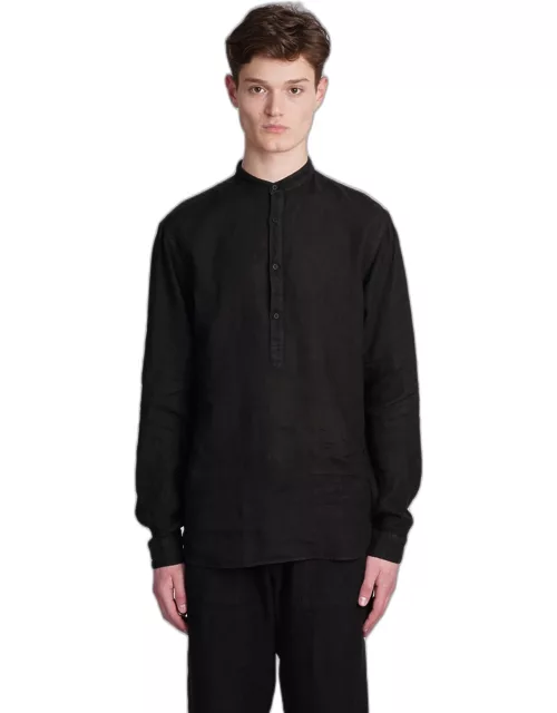 costumein Corfu Shirt In Black Linen